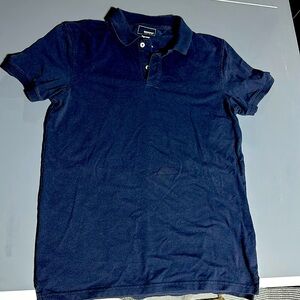 Blue collared shirt